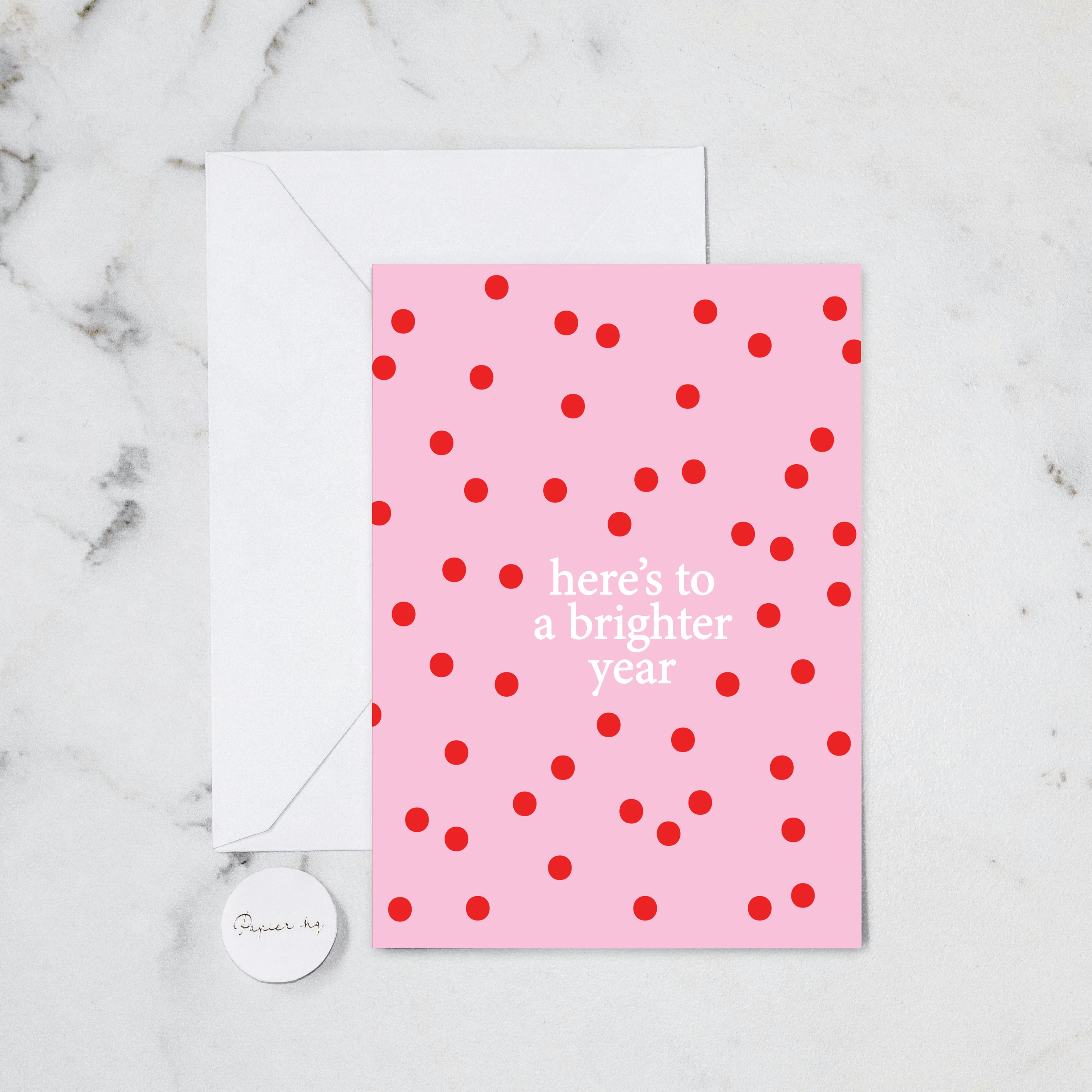 A BRIGHTER YEAR GREETING CARD