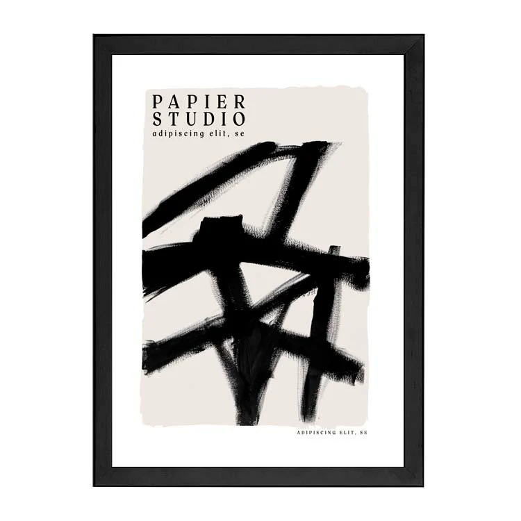 ABSTRACT STUDIO PRINT BLACK - Image 12