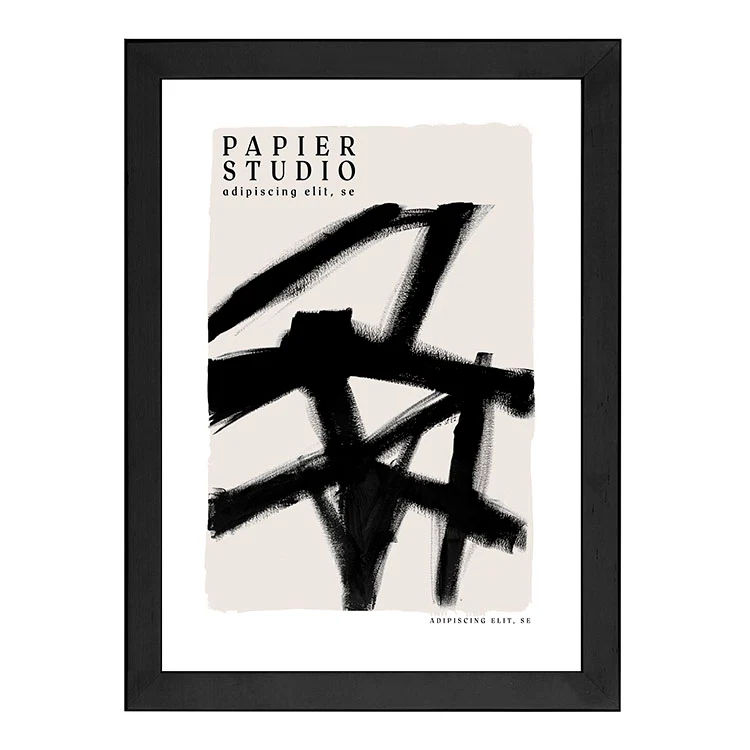 ABSTRACT STUDIO PRINT BLACK - Image 13