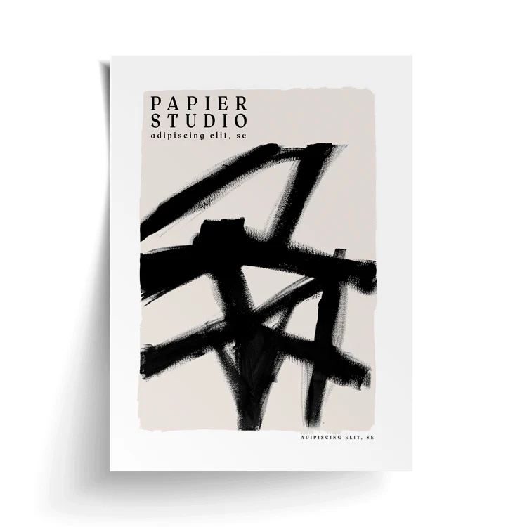 ABSTRACT STUDIO PRINT BLACK - Image 16