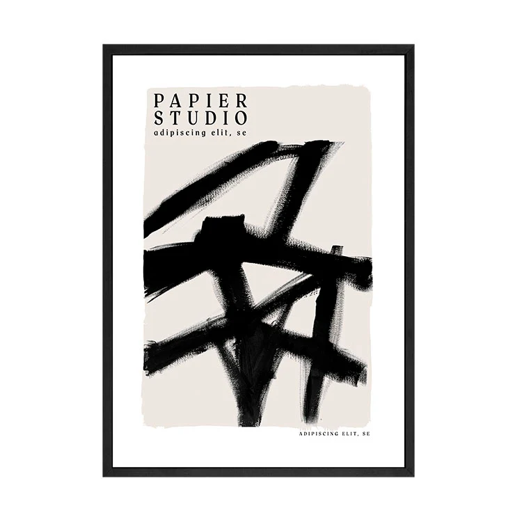 ABSTRACT STUDIO PRINT BLACK - Image 5