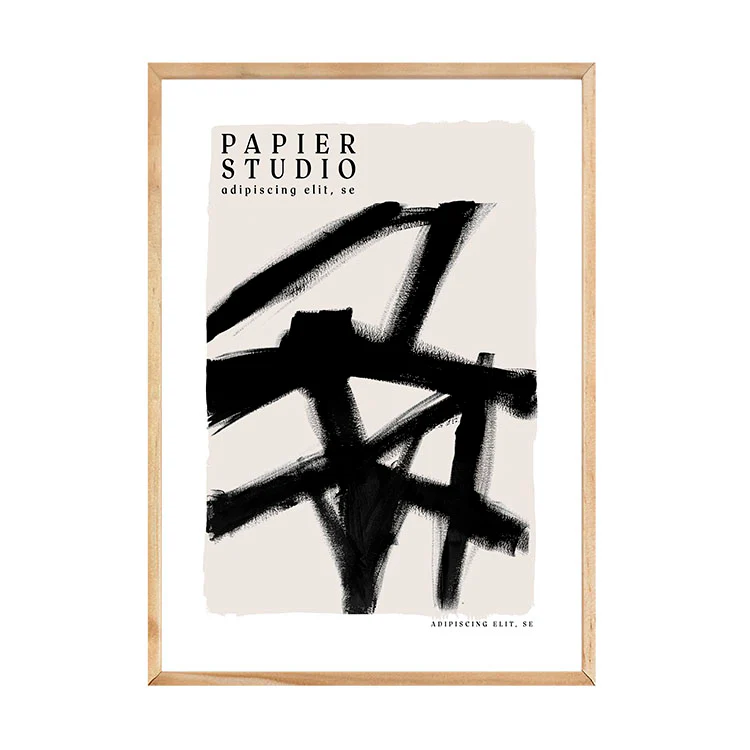 ABSTRACT STUDIO PRINT BLACK - Image 6