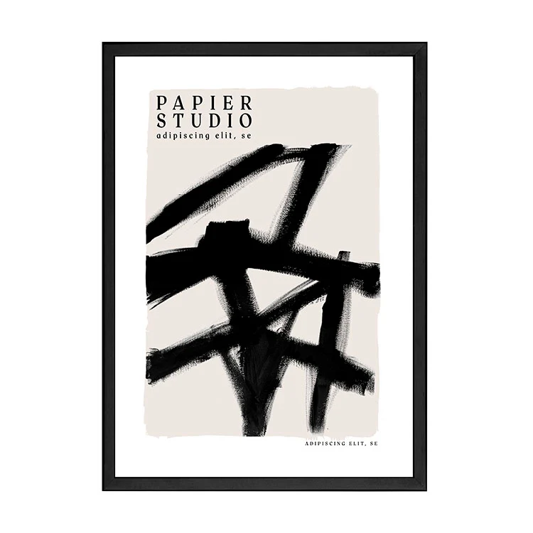 ABSTRACT STUDIO PRINT BLACK - Image 8