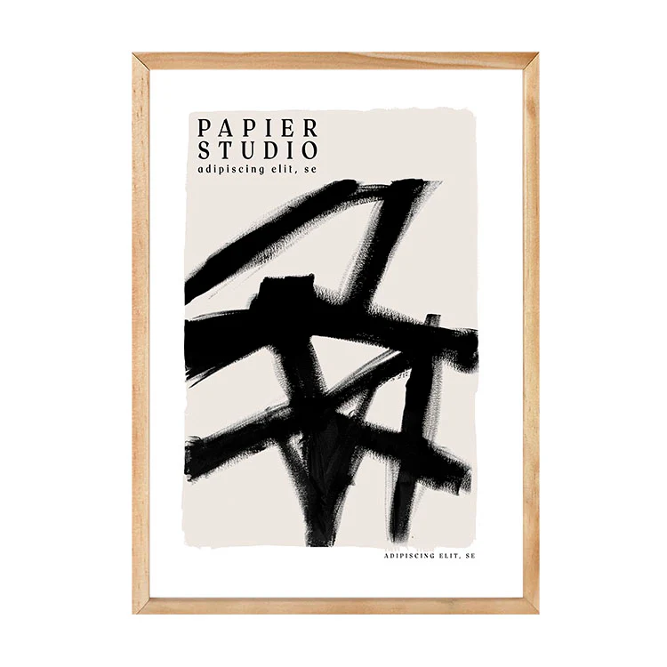 ABSTRACT STUDIO PRINT BLACK - Image 9