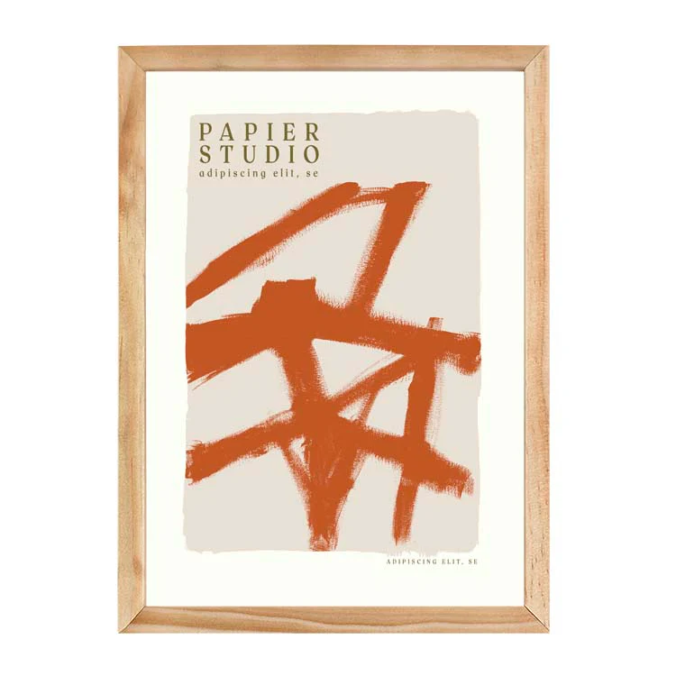 ABSTRACT STUDIO PRINT RUST - Image 12