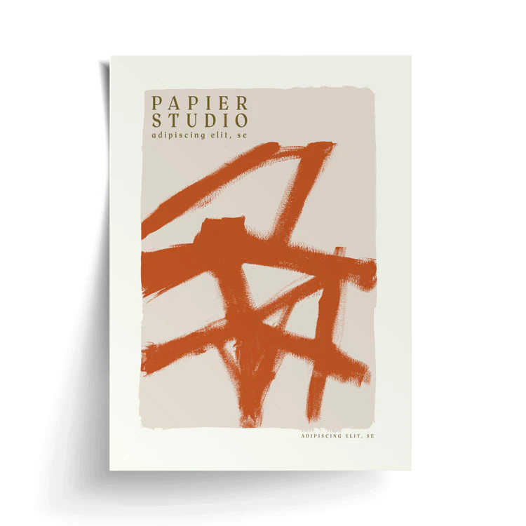ABSTRACT STUDIO PRINT RUST - Image 16