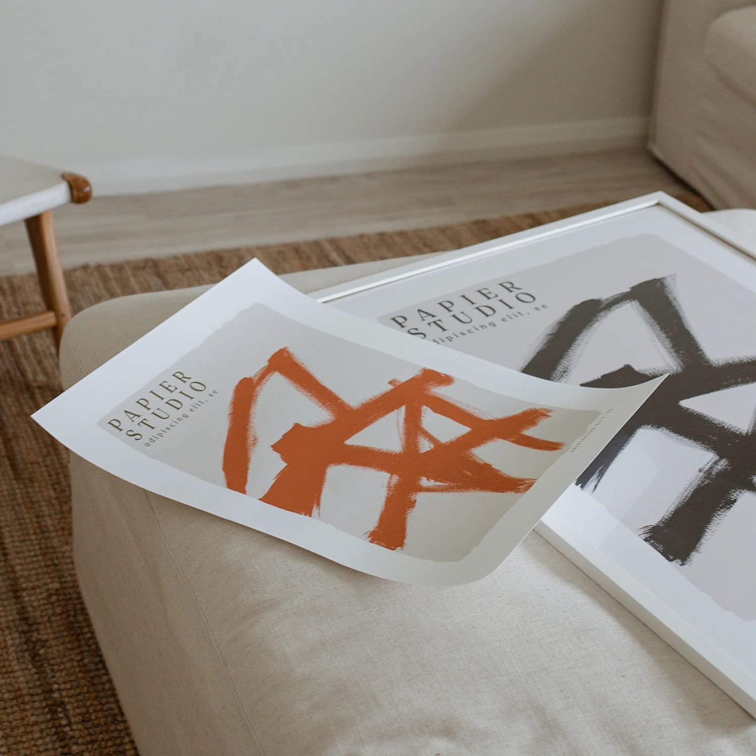 ABSTRACT STUDIO PRINT RUST - Image 2