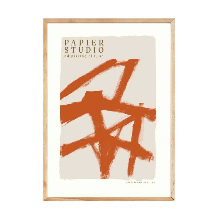 ABSTRACT STUDIO PRINT RUST - Image 6