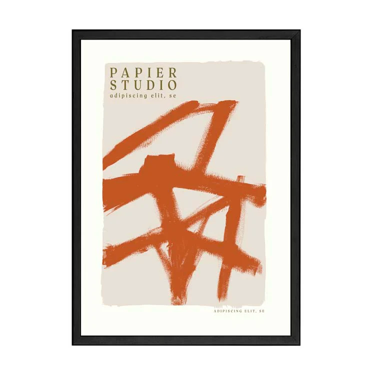 ABSTRACT STUDIO PRINT RUST - Image 8