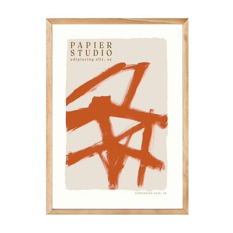 ABSTRACT STUDIO PRINT RUST - Image 9