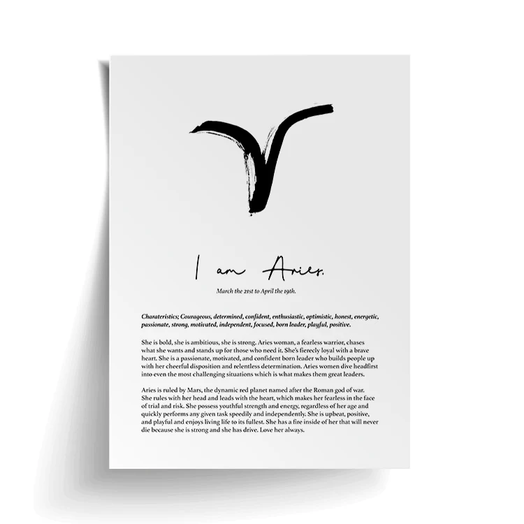 ARIES STAR SIGN PRINT - Image 16