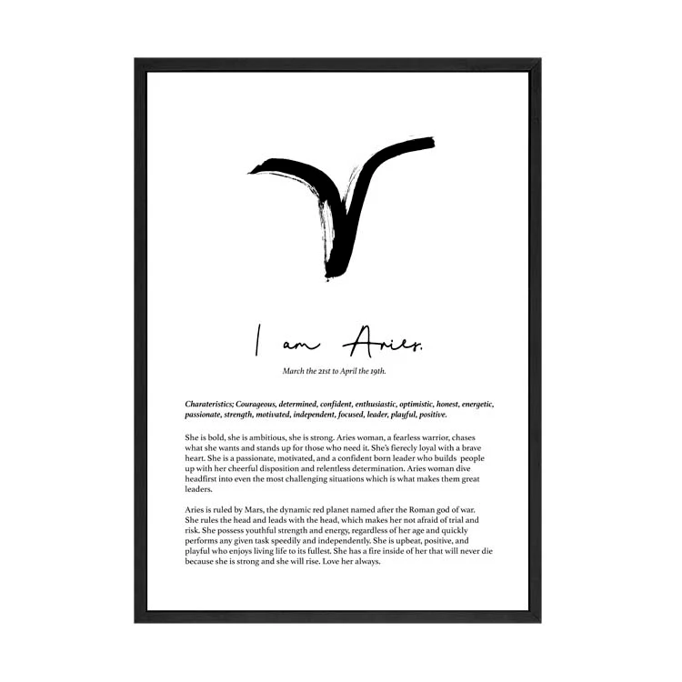 ARIES STAR SIGN PRINT - Image 5