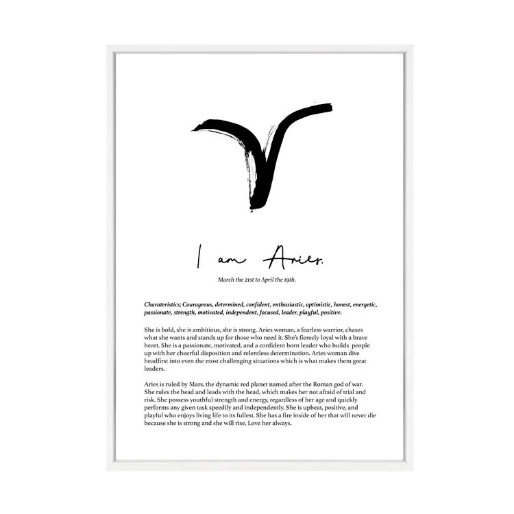 ARIES STAR SIGN PRINT - Image 6
