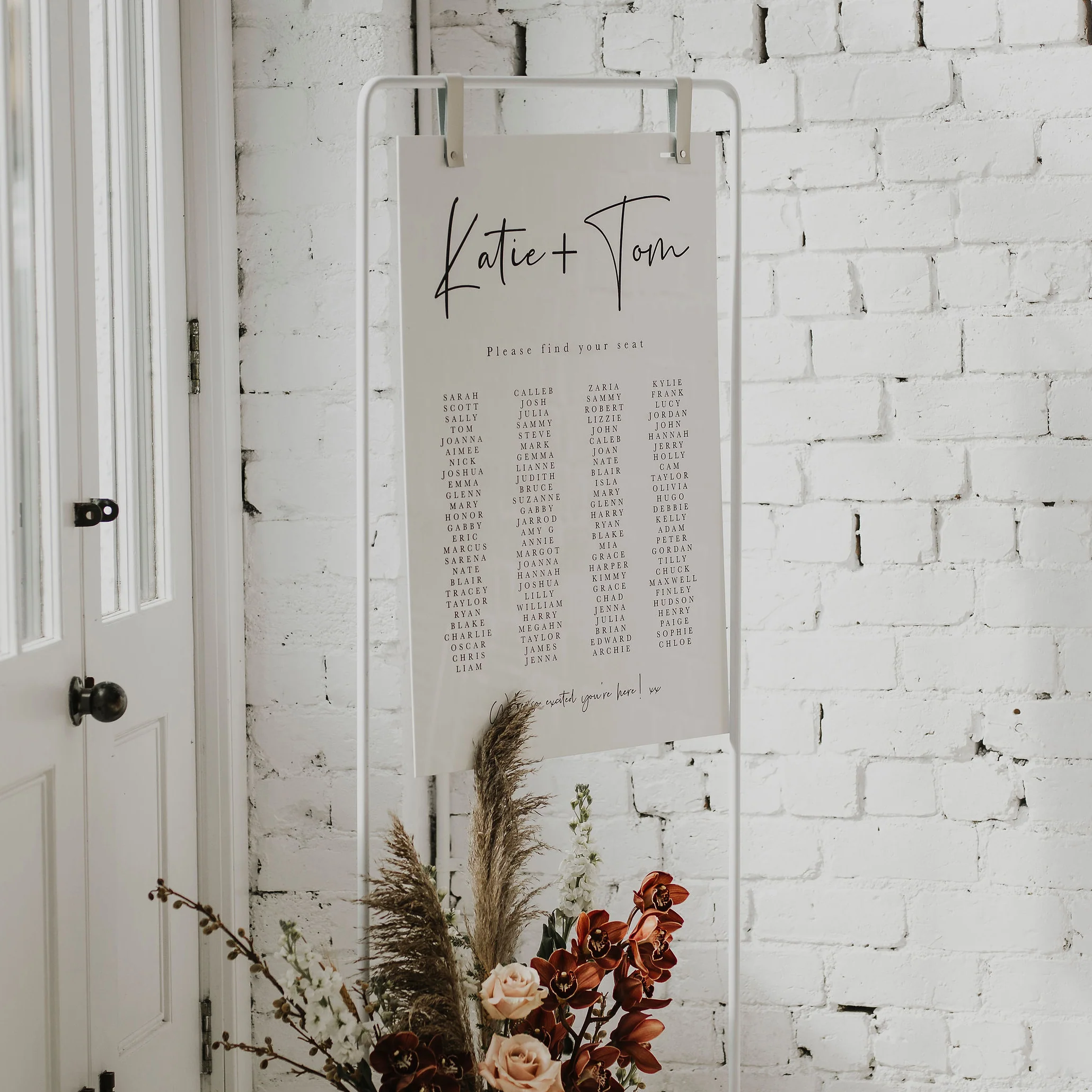 TROPICS SEATING CHART WHITE / BLACK
