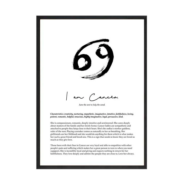 CANCER STAR SIGN PRINT - Image 5