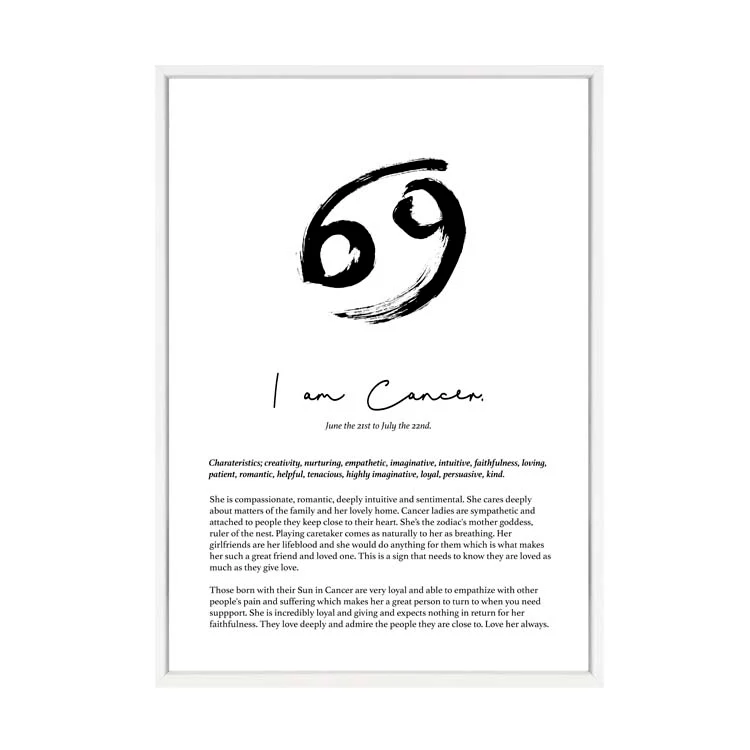 CANCER STAR SIGN PRINT - Image 6