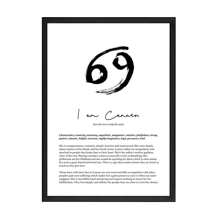 CANCER STAR SIGN PRINT - Image 7