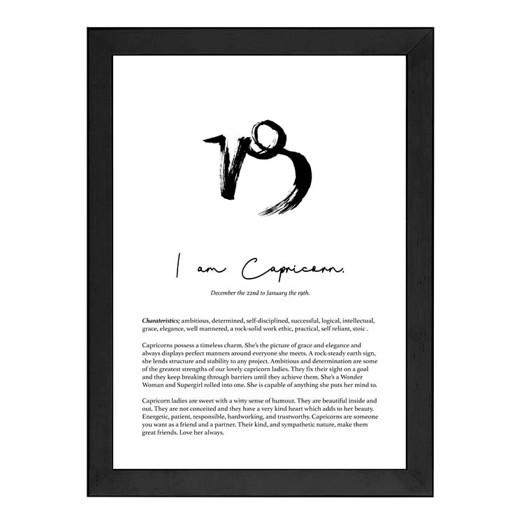 CAPRICORN STAR SIGN PRINT - Image 10