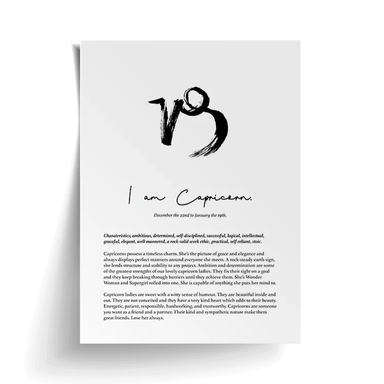 CAPRICORN STAR SIGN PRINT - Image 16