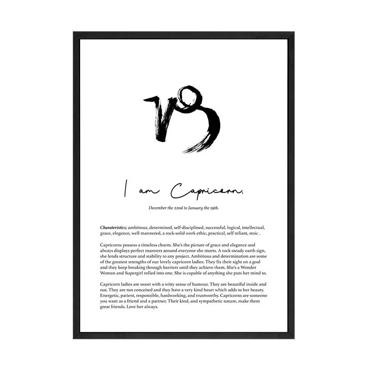 CAPRICORN STAR SIGN PRINT - Image 5