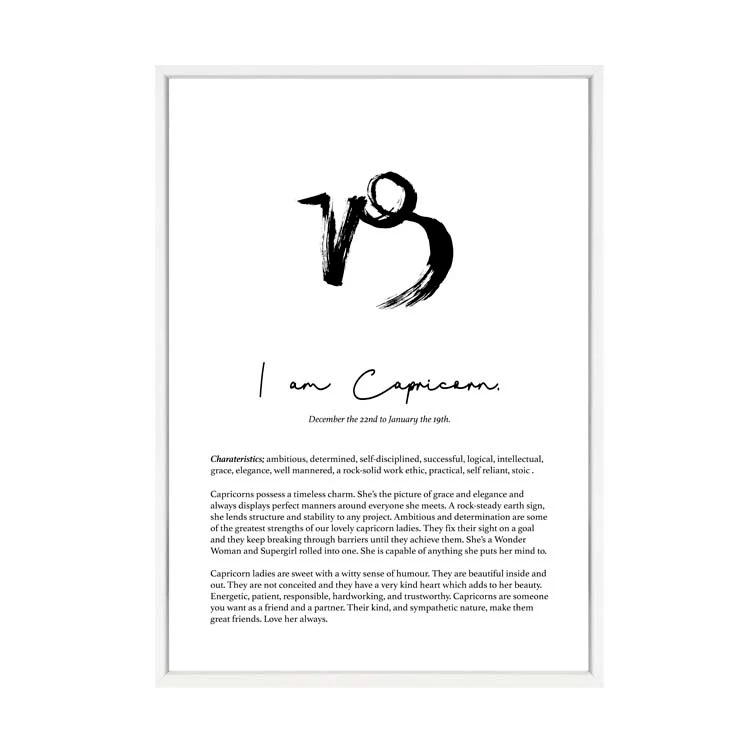 CAPRICORN STAR SIGN PRINT - Image 6