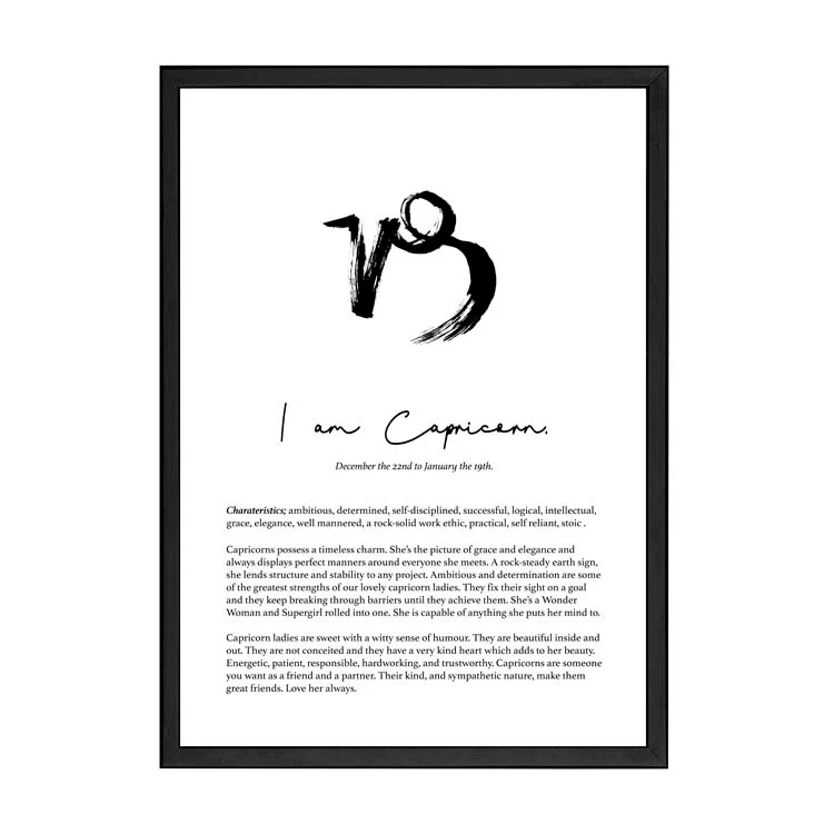 CAPRICORN STAR SIGN PRINT - Image 7