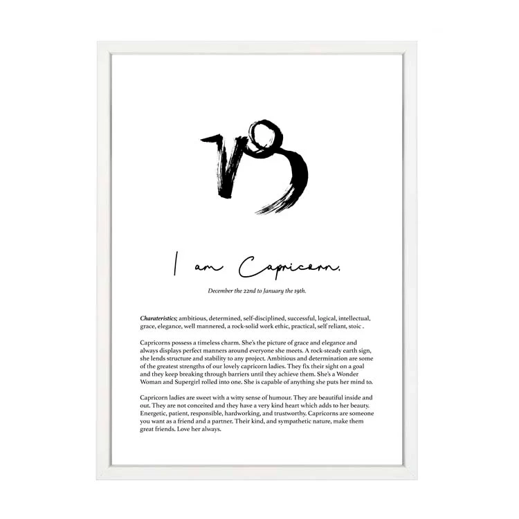 CAPRICORN STAR SIGN PRINT - Image 8