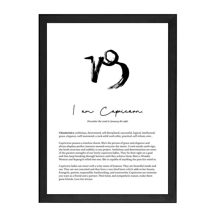 CAPRICORN STAR SIGN PRINT - Image 9