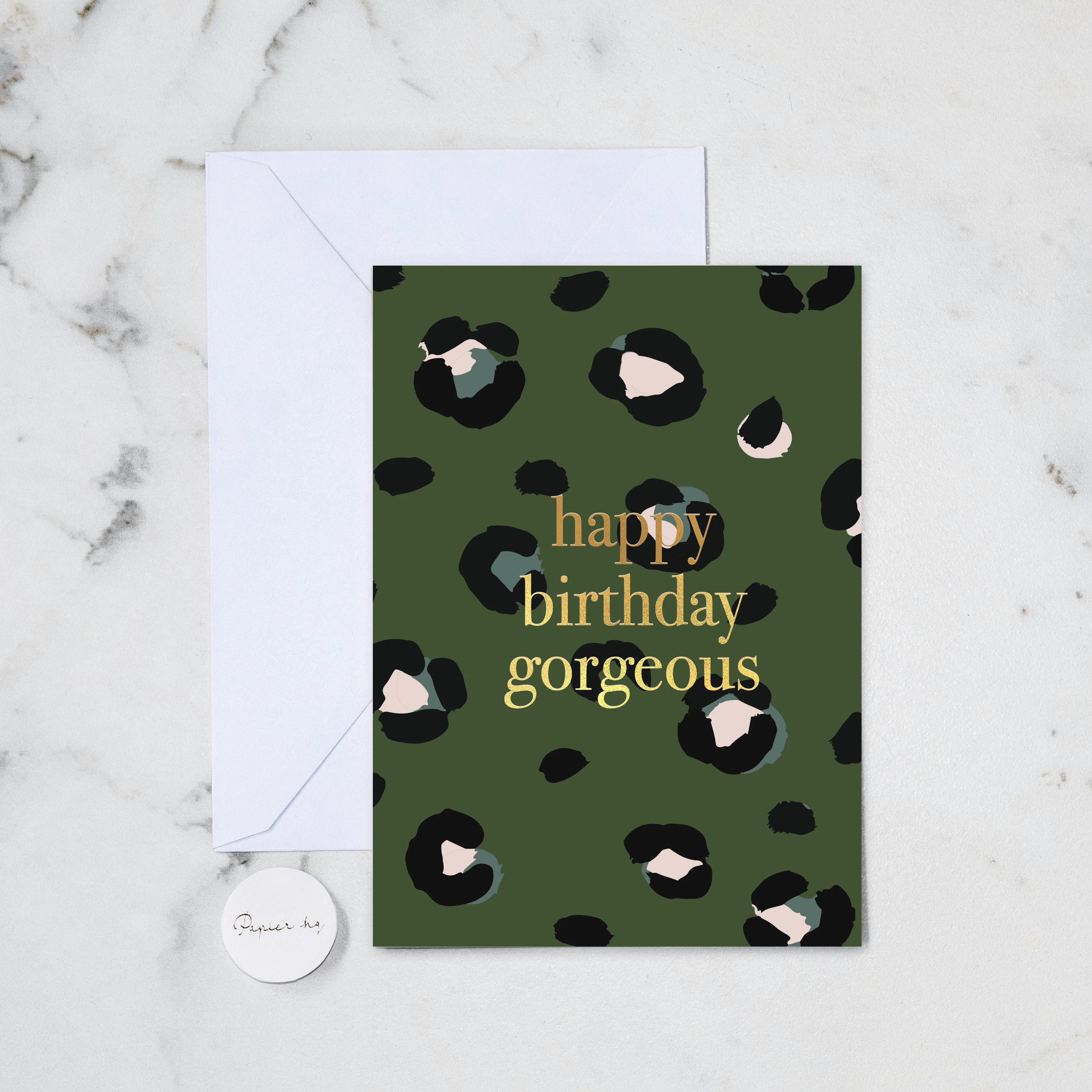CHEETAH GORGEOUS GREETING CARD