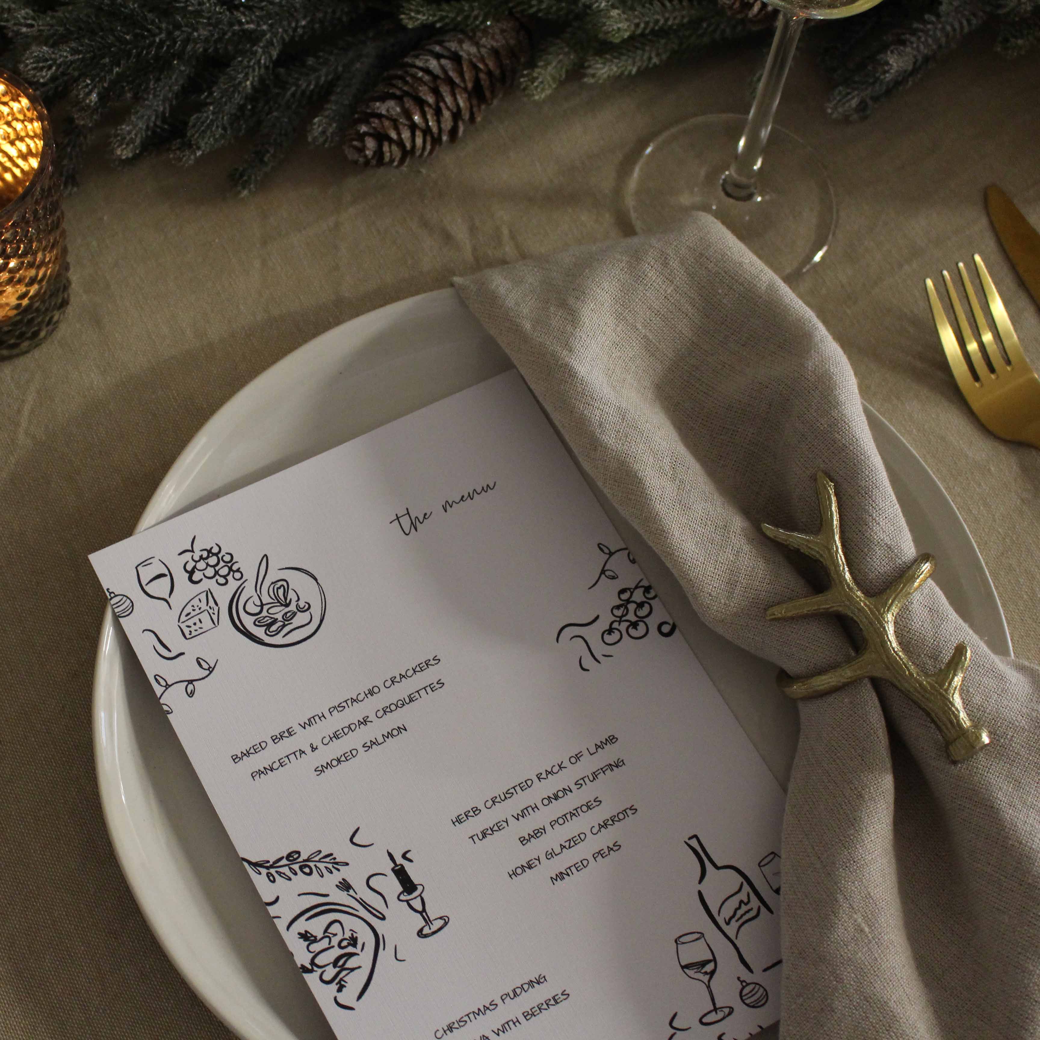 CHRISTMAS DINNER PARTY DOWNLOADABLE MENU - Image 3