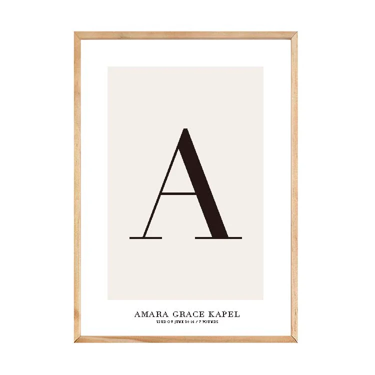 CUSTOM ALPHABET PRINT NATURAL - Image 10