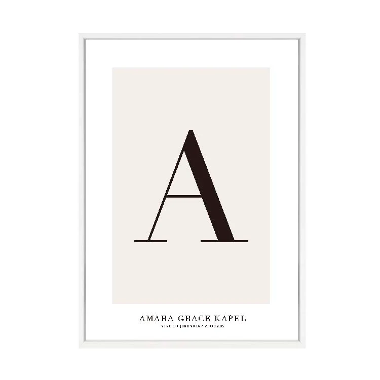 CUSTOM ALPHABET PRINT NATURAL - Image 11