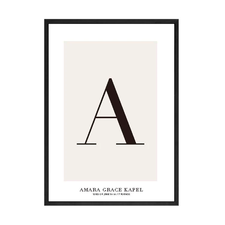CUSTOM ALPHABET PRINT NATURAL - Image 12