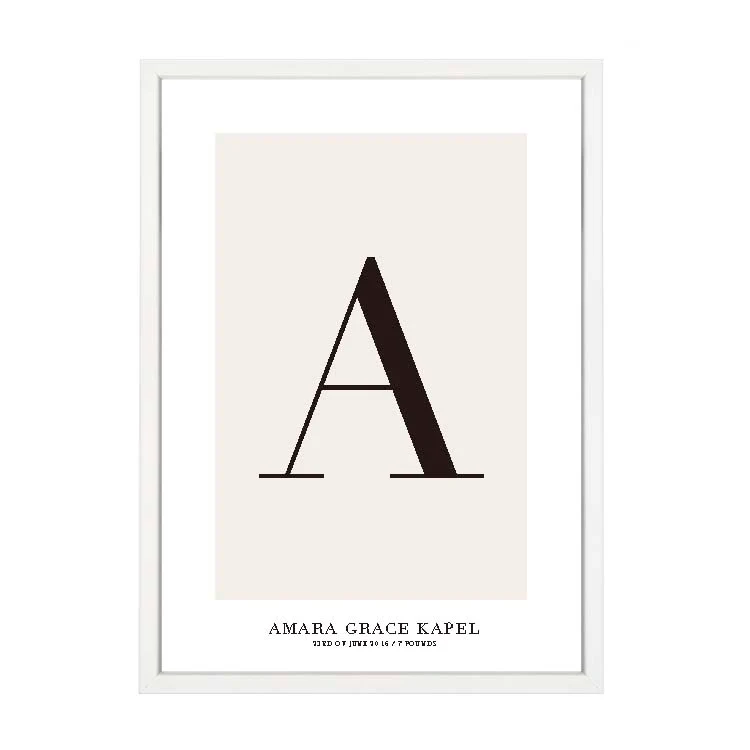 CUSTOM ALPHABET PRINT NATURAL - Image 14