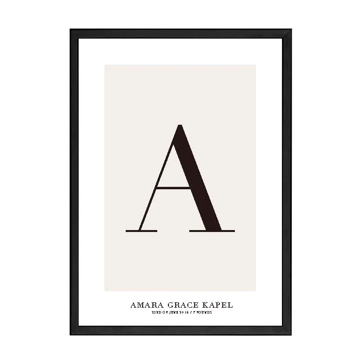 CUSTOM ALPHABET PRINT NATURAL - Image 15