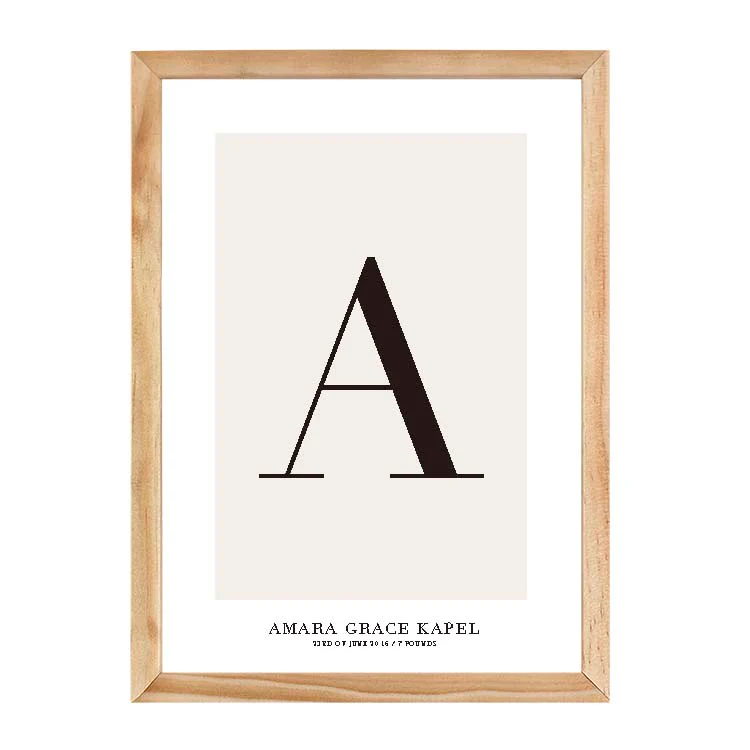 CUSTOM ALPHABET PRINT NATURAL - Image 16