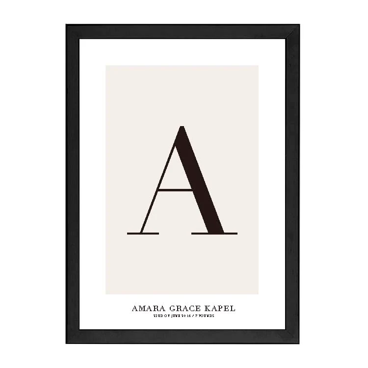 CUSTOM ALPHABET PRINT NATURAL - Image 17