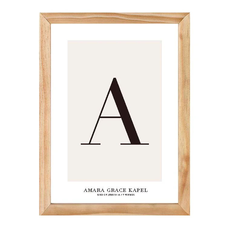 CUSTOM ALPHABET PRINT NATURAL - Image 18