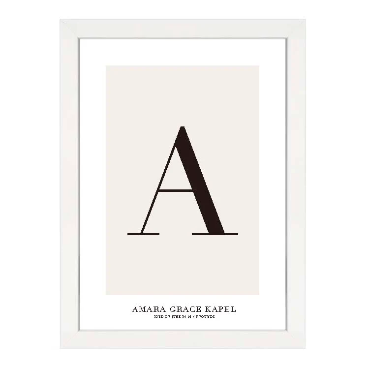 CUSTOM ALPHABET PRINT NATURAL - Image 19