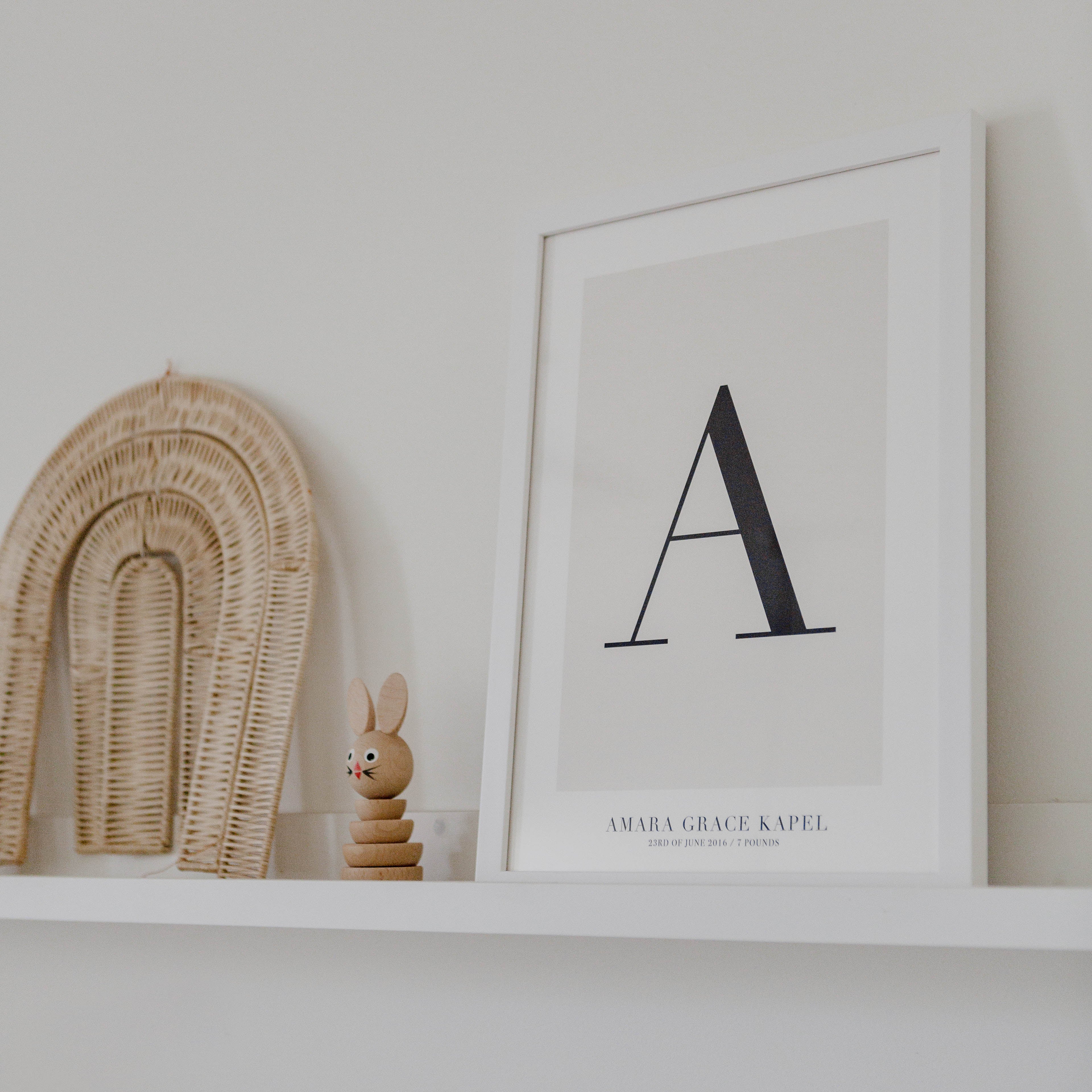 CUSTOM ALPHABET PRINT NATURAL - Image 2