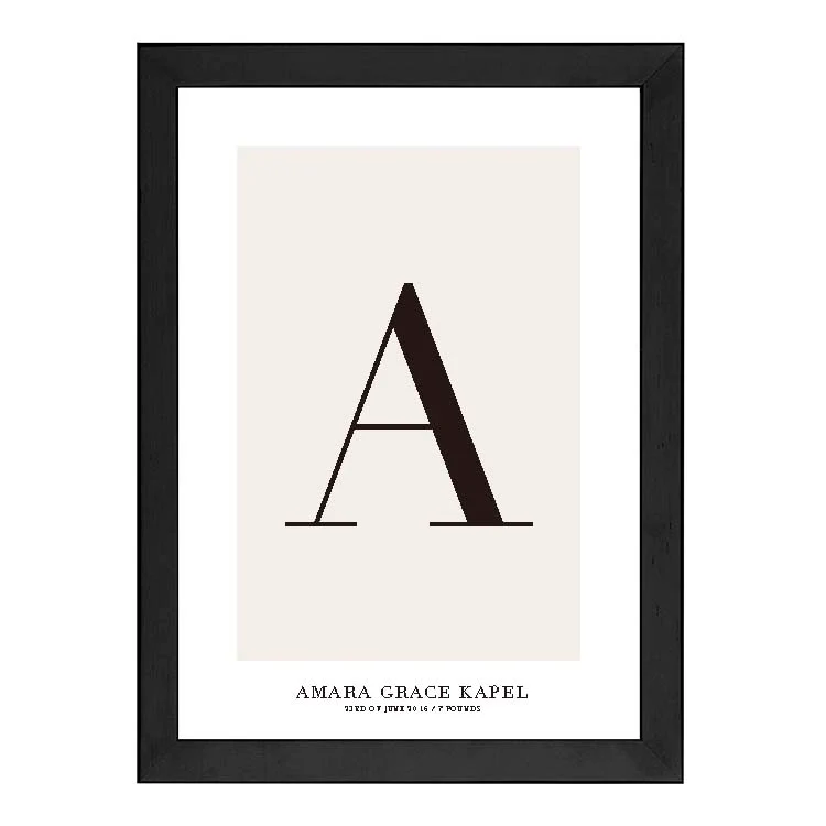 CUSTOM ALPHABET PRINT NATURAL - Image 20