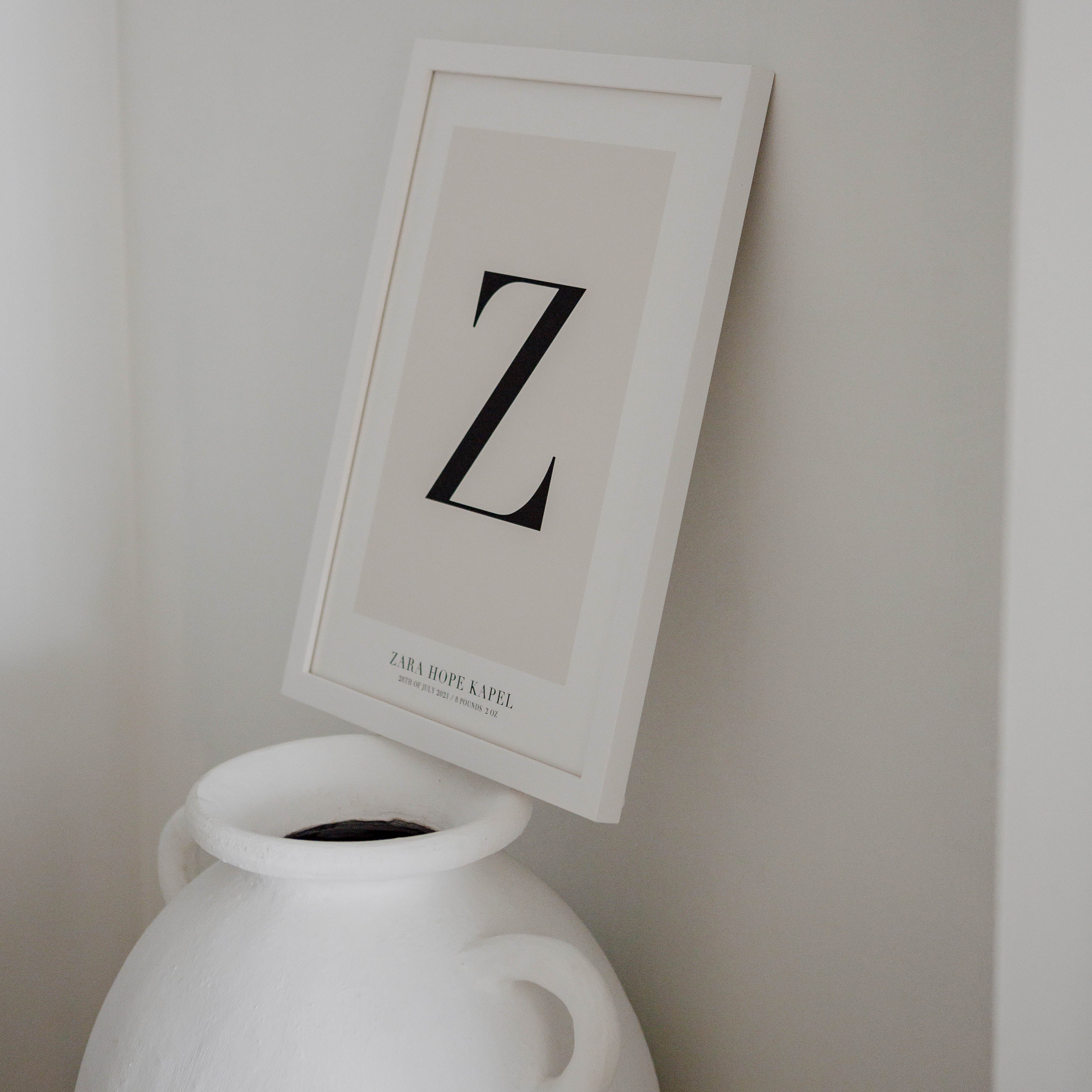 CUSTOM ALPHABET PRINT NATURAL - Image 3