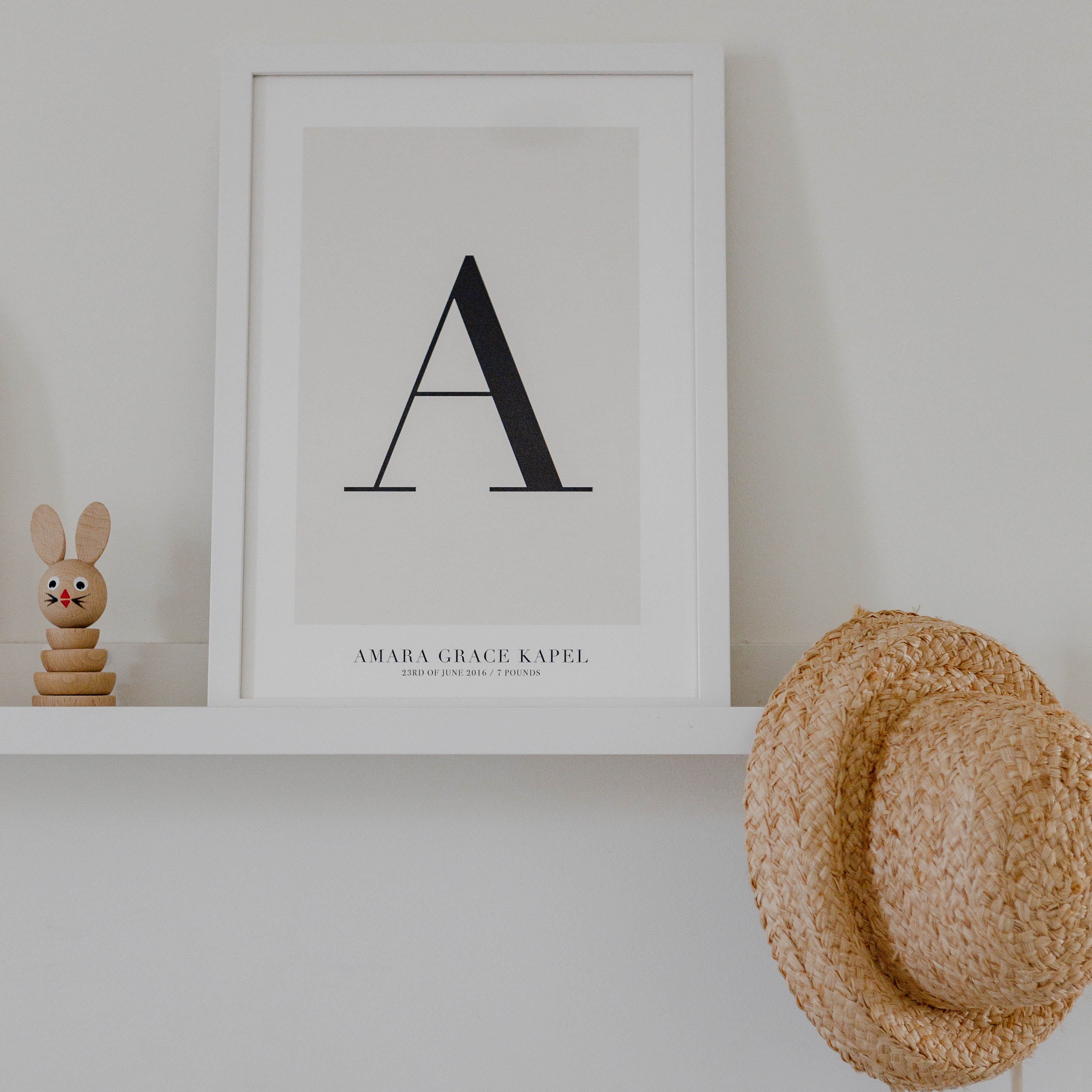 CUSTOM ALPHABET PRINT NATURAL - Image 4