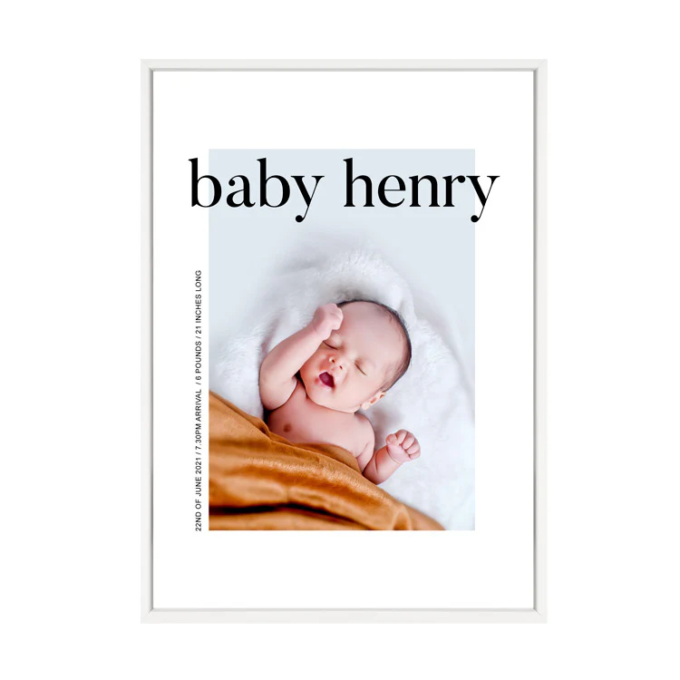 CUSTOM BABY ANNOUNCEMENT PRINT - Image 6