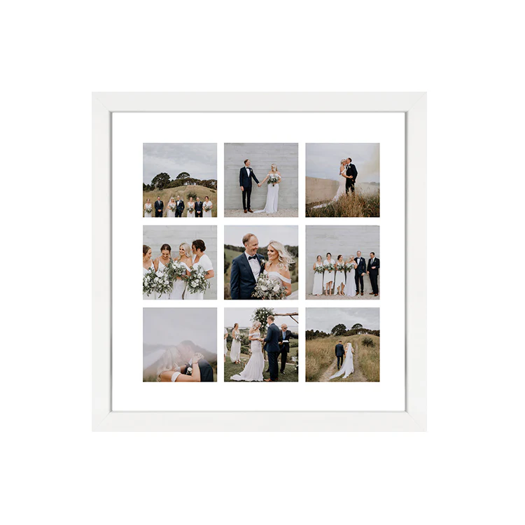 CUSTOM GRID COLLAGE AND SQUARE FRAME