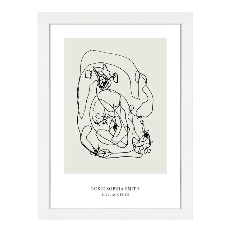 CUSTOM MINIMAL TURN YOUR KIDS ART INTO A PRINT NATURAL - Image 10
