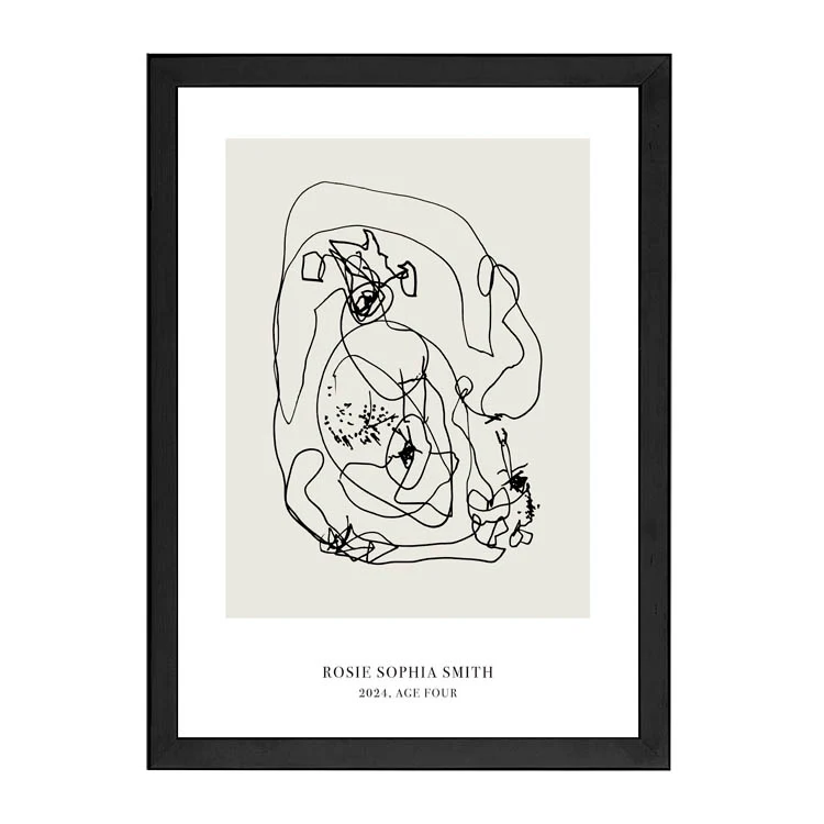 CUSTOM MINIMAL TURN YOUR KIDS ART INTO A PRINT NATURAL - Image 12