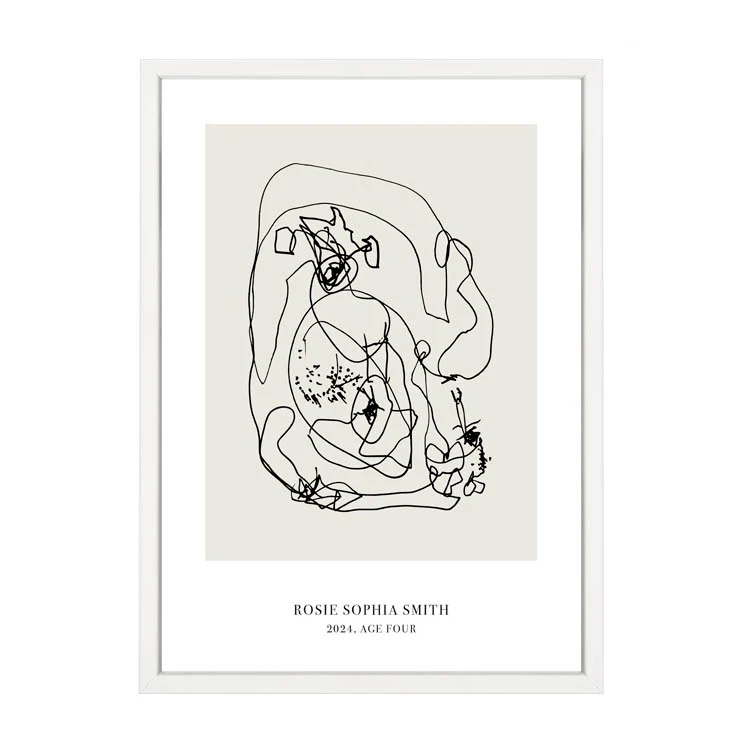CUSTOM MINIMAL TURN YOUR KIDS ART INTO A PRINT NATURAL - Image 15