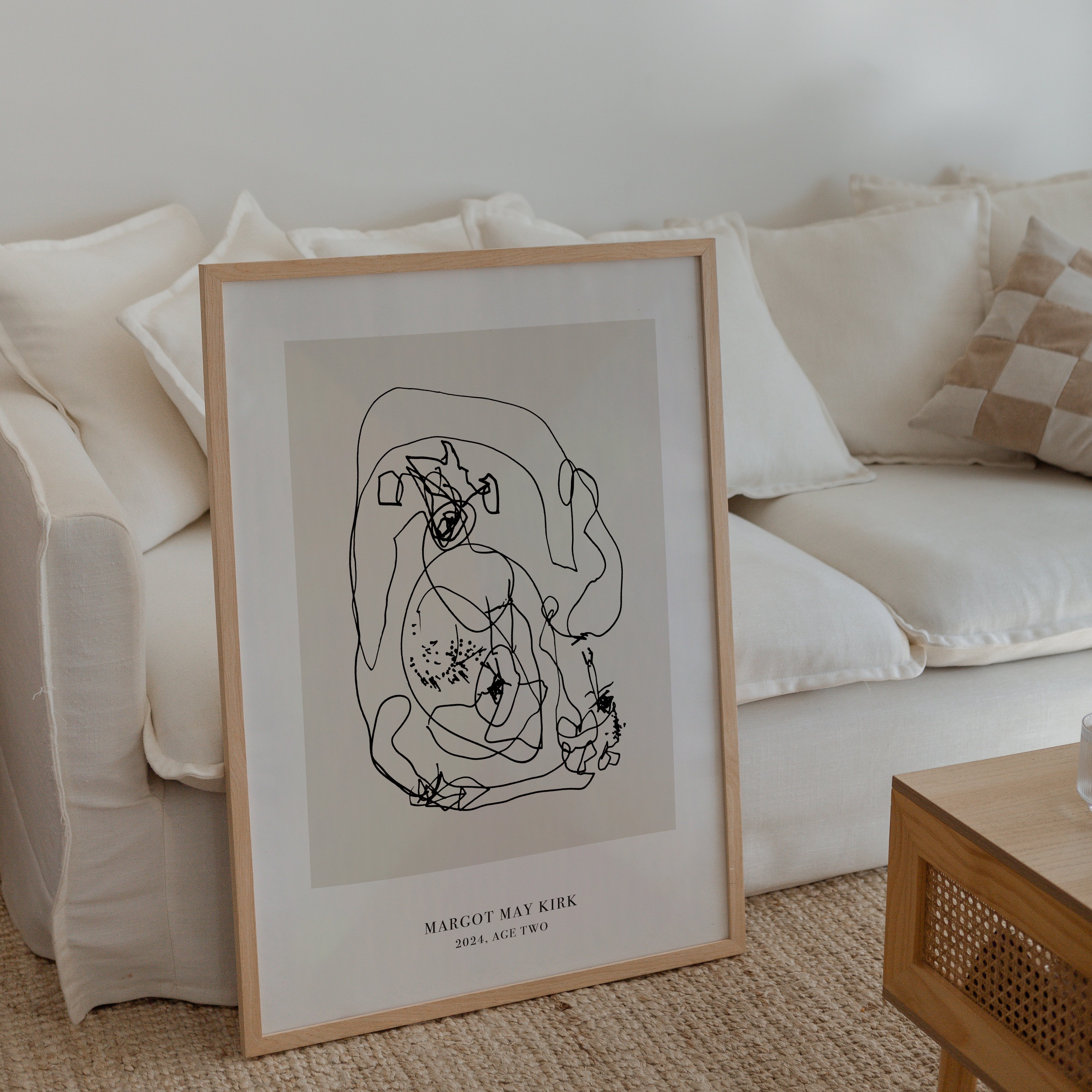 CUSTOM MINIMAL TURN YOUR KIDS ART INTO A PRINT NATURAL - Image 5