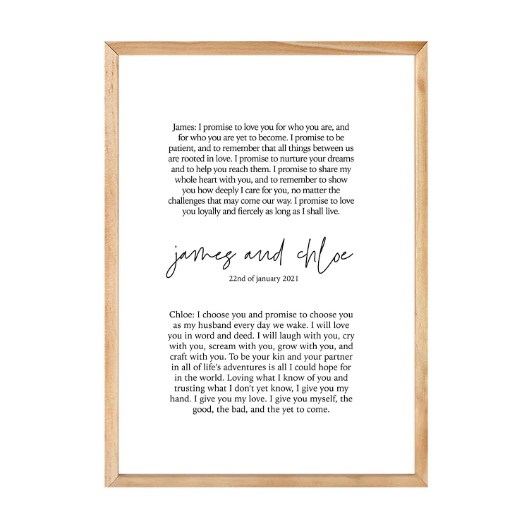 CUSTOM MODERN VOWS PRINT - Image 10